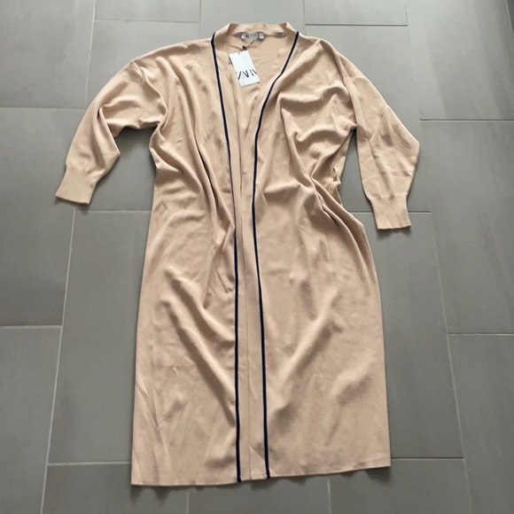 Zara long knit wrap cardigan - Picture 3 of 16